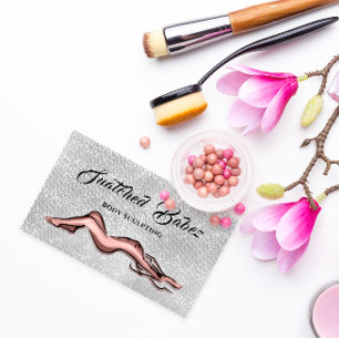 Tarjeta De Visita Logotipo de belleza de escultura corporal Masaje R