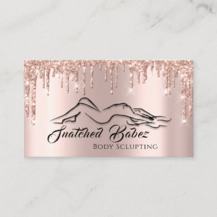 Tarjeta De Visita Logotipo de belleza de exclusión corporal Purpurin