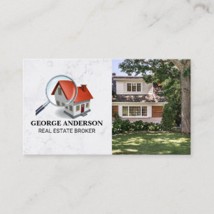Tarjeta De Visita Logotipo de bienes raíces   Barrio residencial