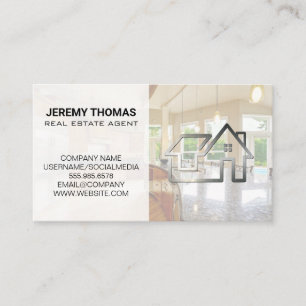 Tarjeta De Visita Logotipo de bienes raíces   Renovaciones del hogar