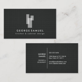 Tarjeta De Visita Logotipo de bloques arquitectónicos modernos
