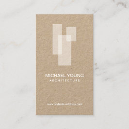 Tarjeta De Visita Logotipo de bloques arquitectónicos modernos blanc