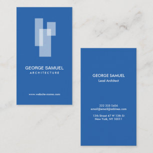 Tarjeta De Visita Logotipo de bloques arquitectónicos modernos blanc