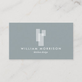 Tarjeta De Visita Logotipo de bloques arquitectónicos modernos II bl