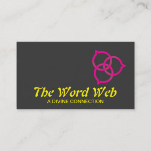 Tarjeta De Visita Logotipo de burbuja de habla de Trinidad (rosa)