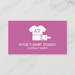 Tarjeta De Visita Logotipo de camiseta de tienda de ropa personaliza
