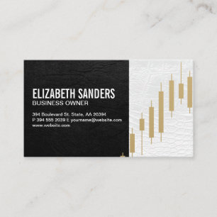 Tarjeta De Visita Logotipo de candelabro dorado