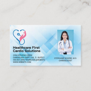 Tarjeta De Visita Logotipo de cardiología   Medicina   Médico