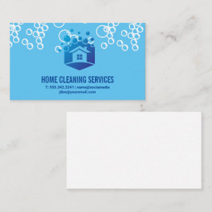 Tarjeta De Visita Logotipo de Casa Burbujas de Jabón