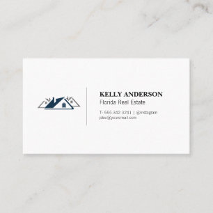 Tarjeta De Visita Logotipo de casas residenciales inmobiliarias