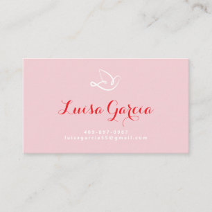 Tarjeta De Visita Logotipo de Christian Dove   Diseño de Fe del Espí