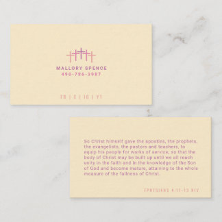 Tarjeta De Visita Logotipo de Cinco Cruces de Color Personalizado |
