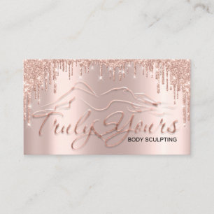 Tarjeta De Visita Logotipo de clasificación del cuerpo Rosa de medi