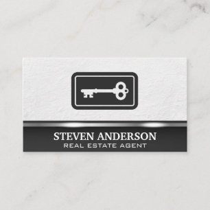 Tarjeta De Visita Logotipo de clave   Bienes inmuebles