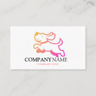 Tarjeta De Visita Logotipo de Clínica Veterinaria Mascota Animal Per