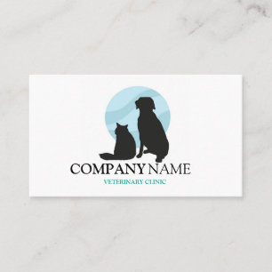Tarjeta De Visita Logotipo de Clínica Veterinaria Mascota Animal Per