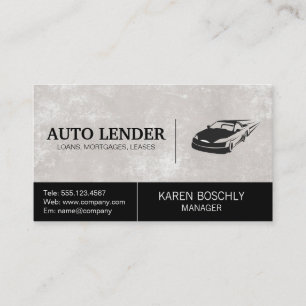 Tarjeta De Visita Logotipo de coche rápido