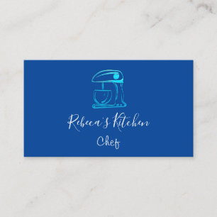 Tarjeta De Visita Logotipo de cocina Mezclador de robots Chef Sweets