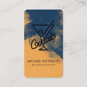 Tarjeta De Visita Logotipo de cóctel Martini