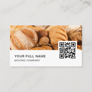 Tarjeta De Visita Logotipo de código Baker QR para medios sociales