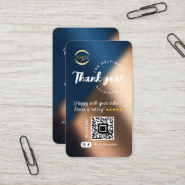 Tarjeta De Visita Logotipo de código QR en medios sociales gracias a