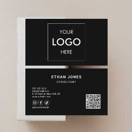 Tarjeta De Visita Logotipo de código QR para medios sociales Sofisti