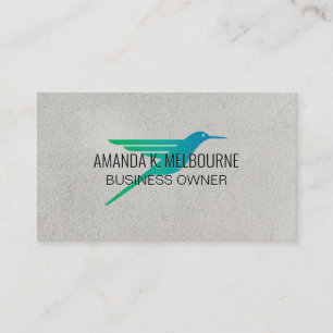 Tarjeta De Visita Logotipo de colibrí