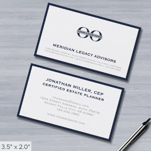 Tarjeta De Visita Logotipo de compañía profesional simple