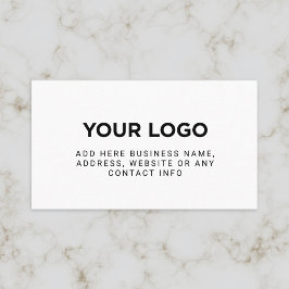 Tarjeta De Visita Logotipo de compañía simple