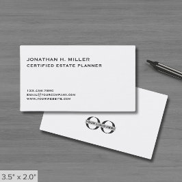 Tarjeta De Visita Logotipo de compañía simple