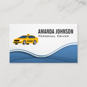 Tarjeta De Visita Logotipo de conducción de taxi