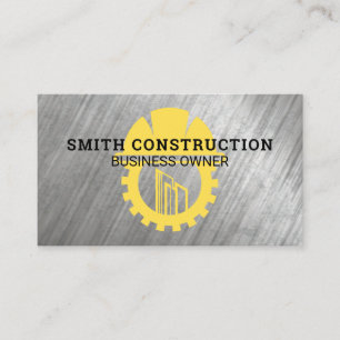 Tarjeta De Visita Logotipo de Construcción   Constructores   Ingenie
