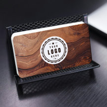 Logotipo de contratista de carpintería en madera C
