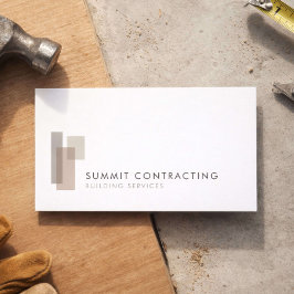 Tarjeta De Visita Logotipo de contratista general moderno