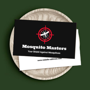 Tarjeta De Visita Logotipo de control de plagas con mosquitos