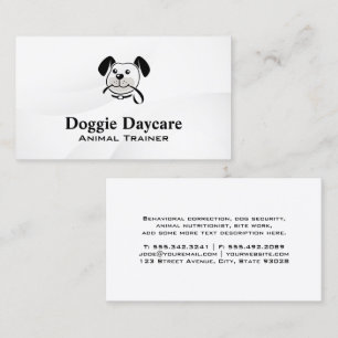 Tarjeta De Visita Logotipo de correa para la retención de perros