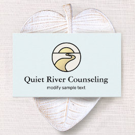 Tarjeta De Visita Logotipo de Counselor Winding River Horizon