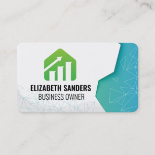 Tarjeta De Visita Logotipo de Crecimiento Financiero Contabilidad