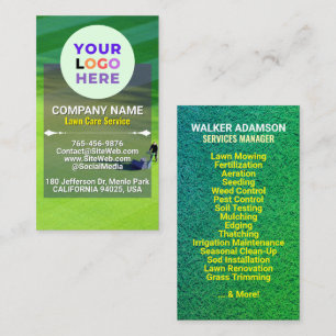 Tarjeta De Visita Logotipo de Cuidados y Jardinería Personalizados d