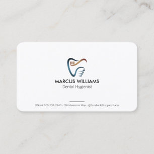 Tarjeta De Visita Logotipo de dentista Atención médica Servicios