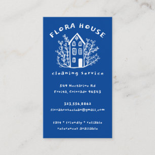 Tarjeta De Visita Logotipo de dibujo de la mano del hogar del Servic