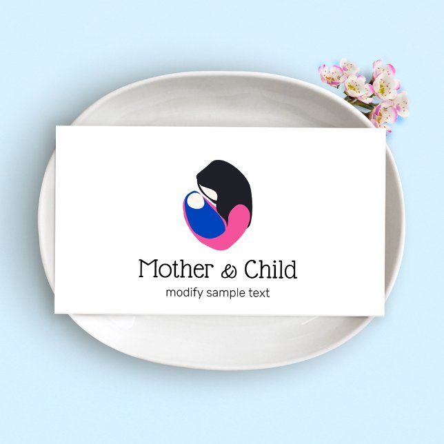 Tarjeta De Visita Logotipo de doble relación prenatal (Subido por el creador)