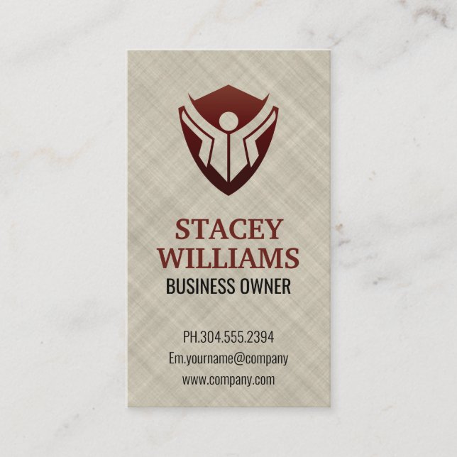 Tarjeta De Visita Logotipo de educación (Anverso)