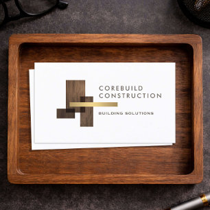 Tarjeta De Visita Logotipo de empresa de construcción