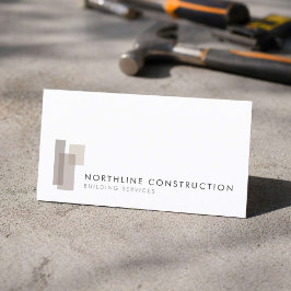 Tarjeta De Visita Logotipo de empresa de construcción moderna