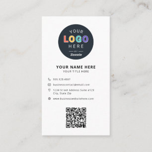 Tarjeta De Visita Logotipo de empresa de marca comercial
