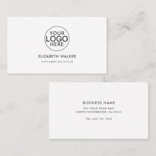 Tarjeta De Visita Logotipo de empresa moderna Empleados
