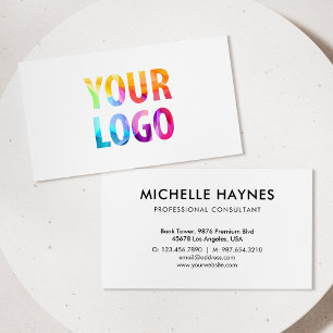 Tarjeta De Visita Logotipo de empresa personalizado moderno corporat