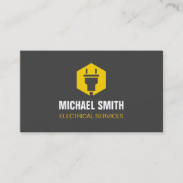 Tarjeta De Visita Logotipo de enchufe de alimentación Electrician El