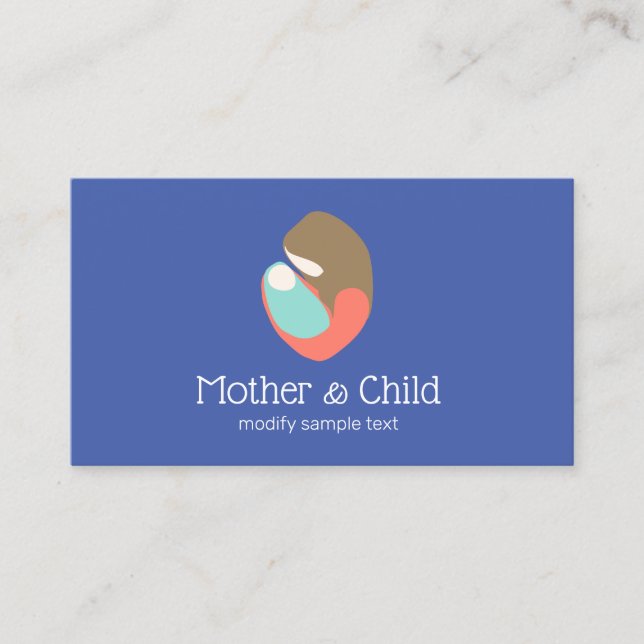 Tarjeta De Visita Logotipo de enfermería neonatal (Anverso)